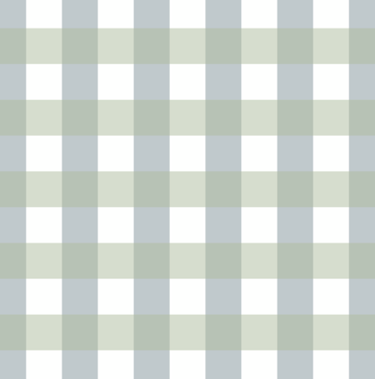 Dekokissen mit Karomuster in Grün/Blau | Landhausstil