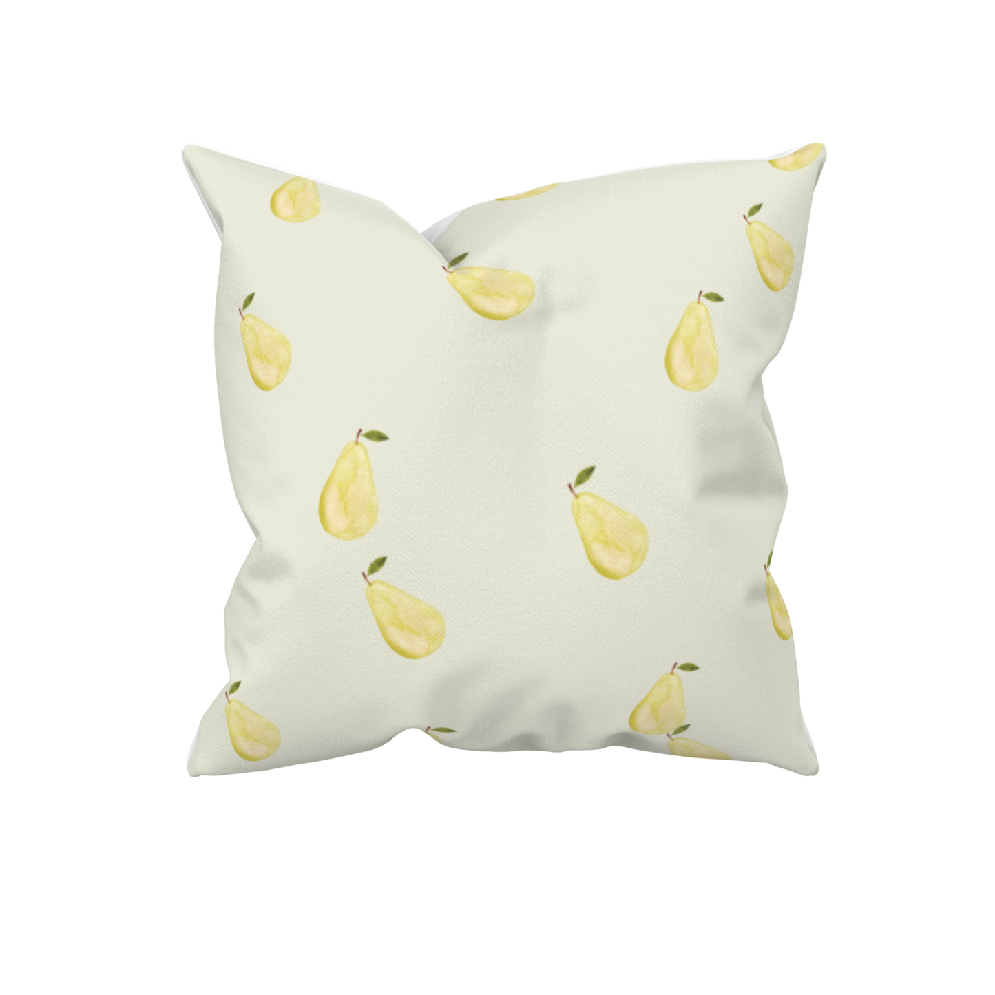 Dekokissen mit Birnenmuster | Creme