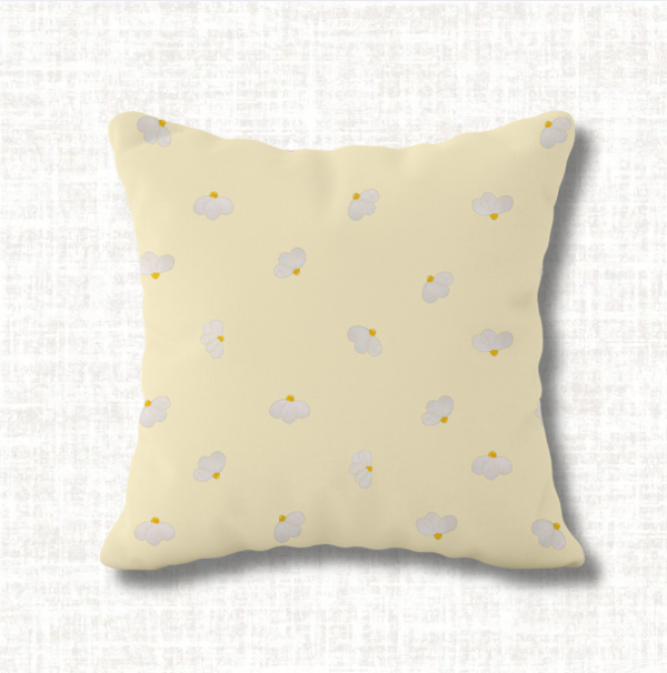 SALE – Kinderkissen Gänse & Gänseblümchen | Velours
