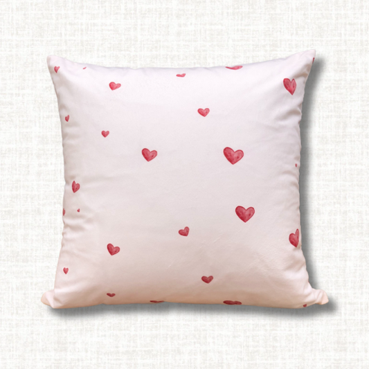 SALE – Kinderkissen Häschen mit Herzchen | Velours