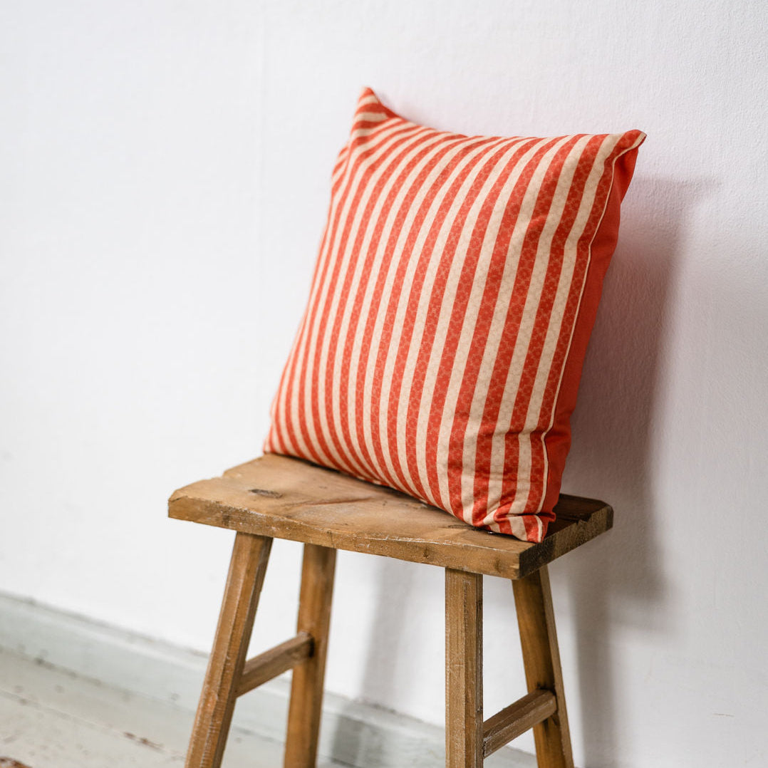 SALE – Deko-Wendekissen Koralle-Orange | Baumwolle