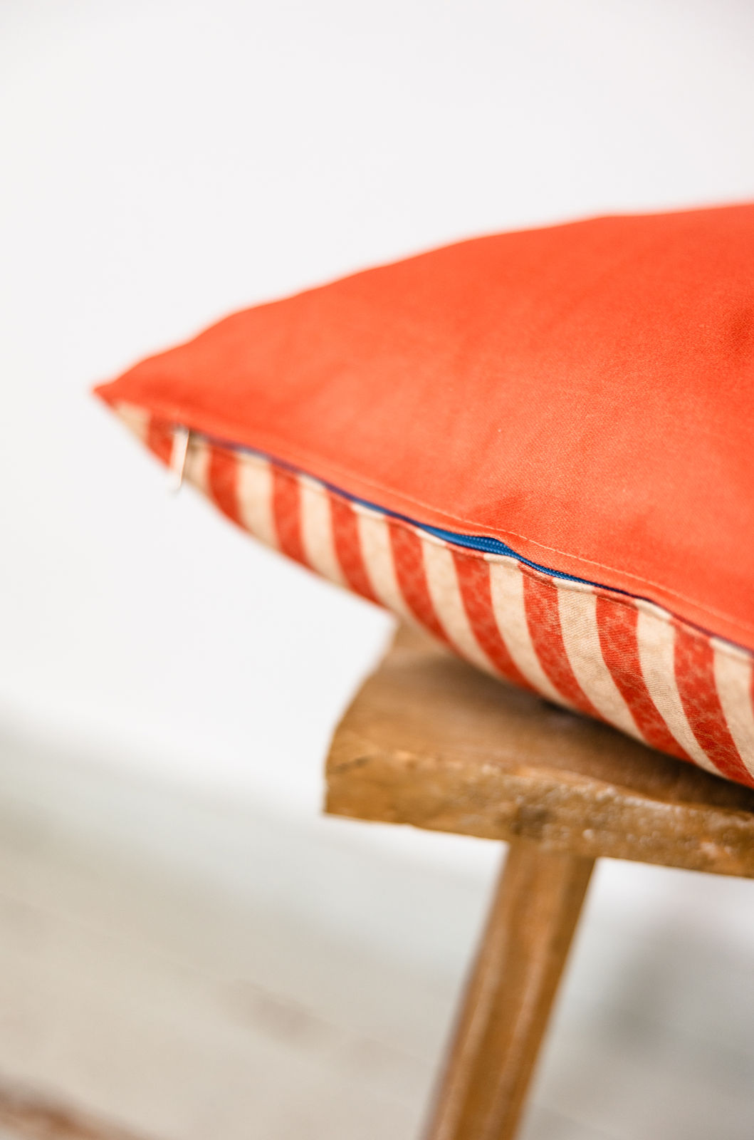 SALE – Deko-Wendekissen Koralle-Orange | Baumwolle