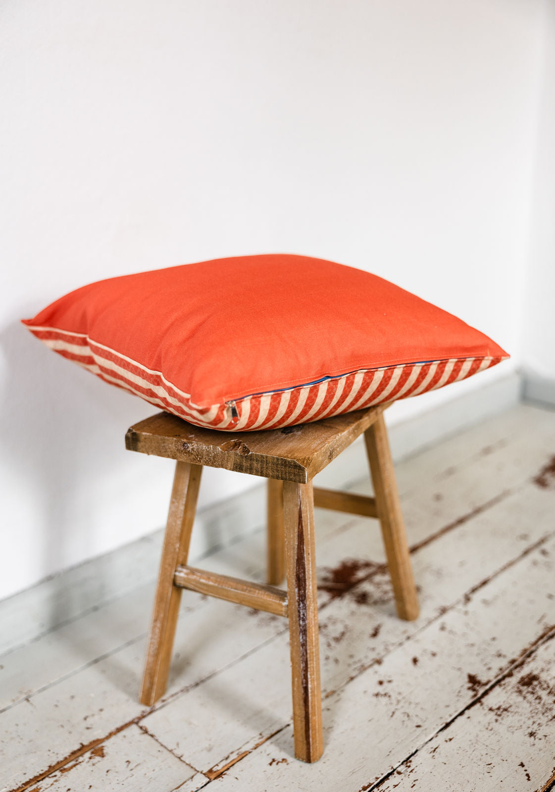 SALE – Deko-Wendekissen Koralle-Orange | Baumwolle