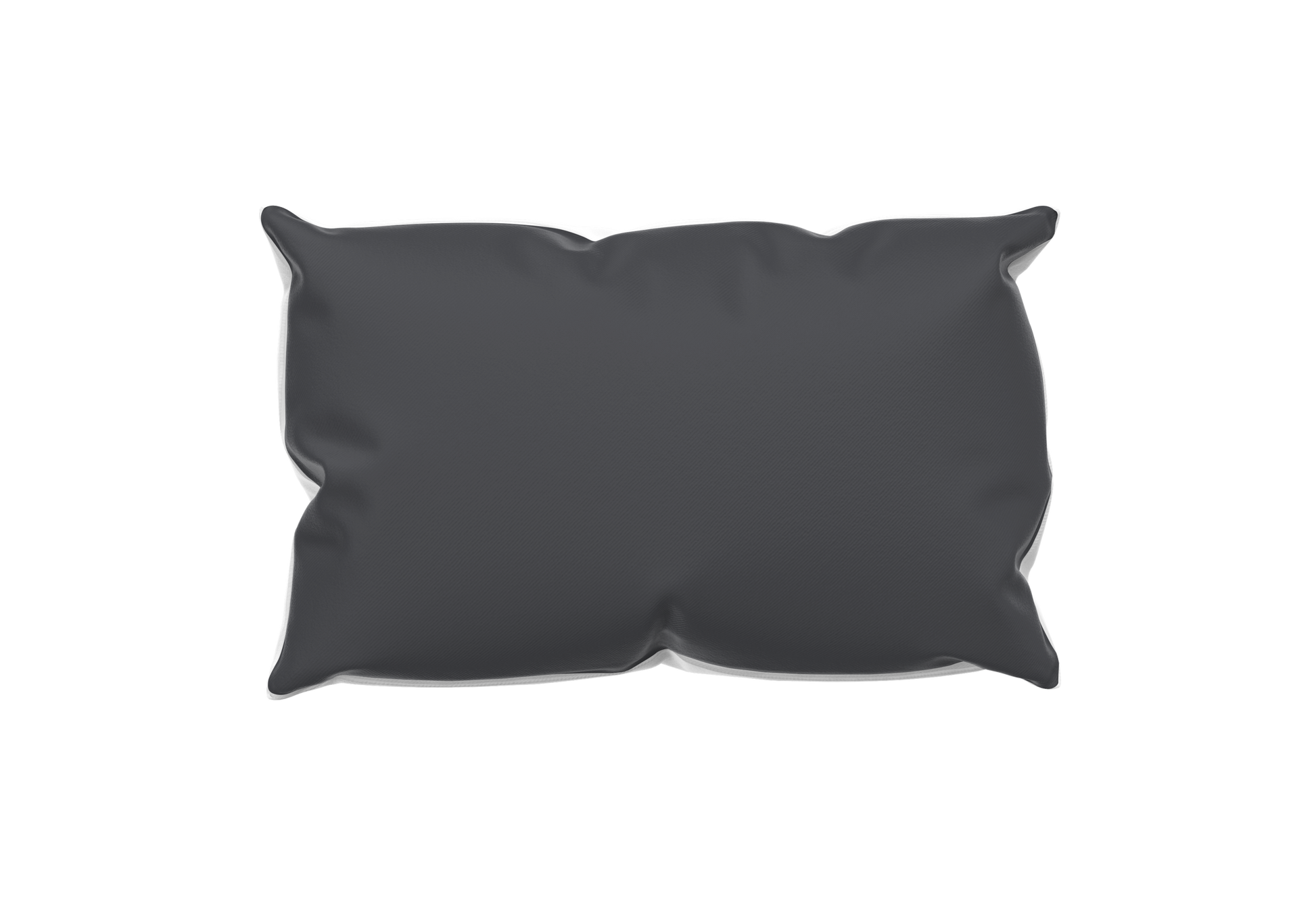 Dekokissen 60x40 cm in Anthrazit. Rechteckige Kissenhülle in modernem Dunkelgrau für Sofa, Gartenbank, Terrasse oder Outdoor-Lounge.